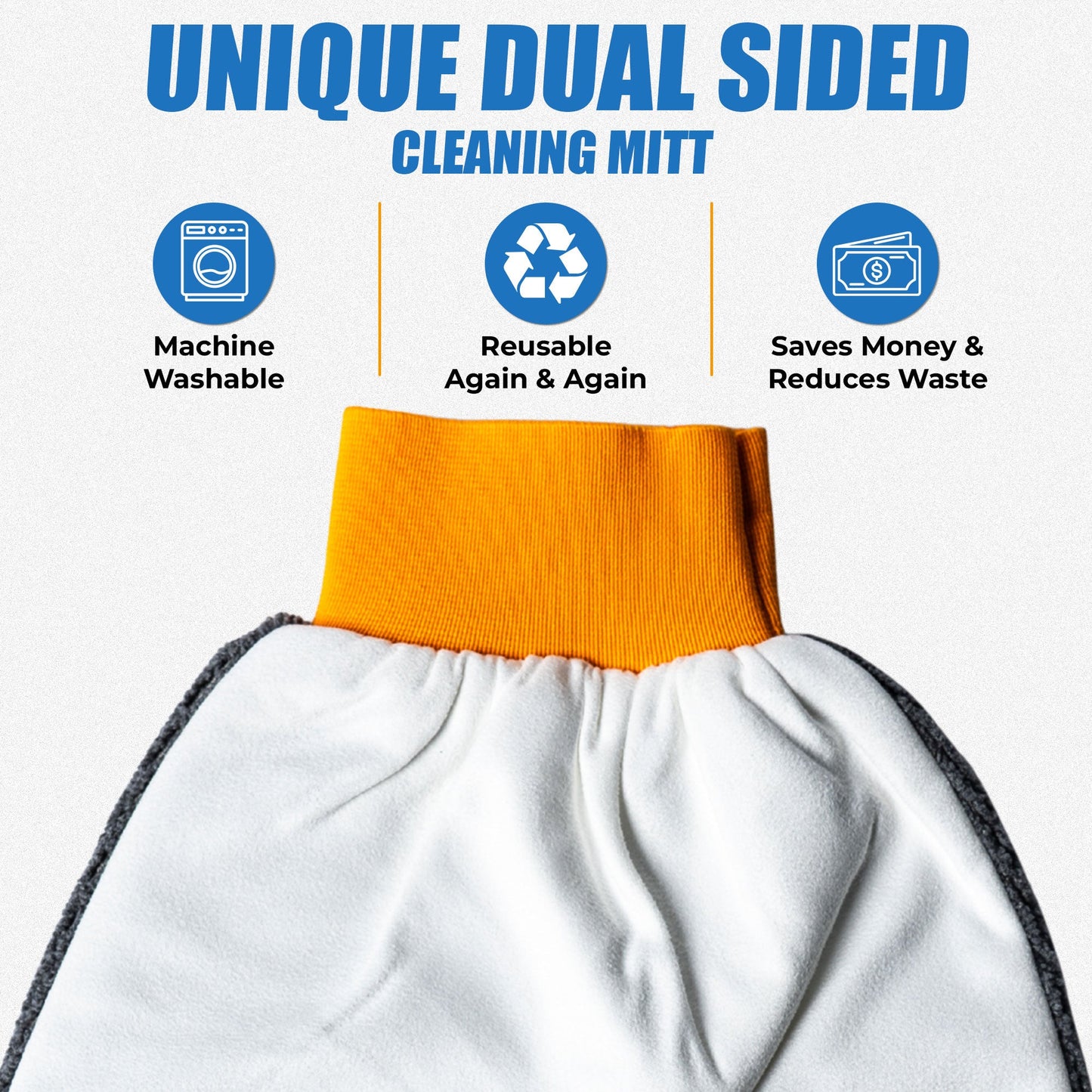 Flipper 2-in-1 Microfiber Aquarium Cleaning Mitt 1 Pack