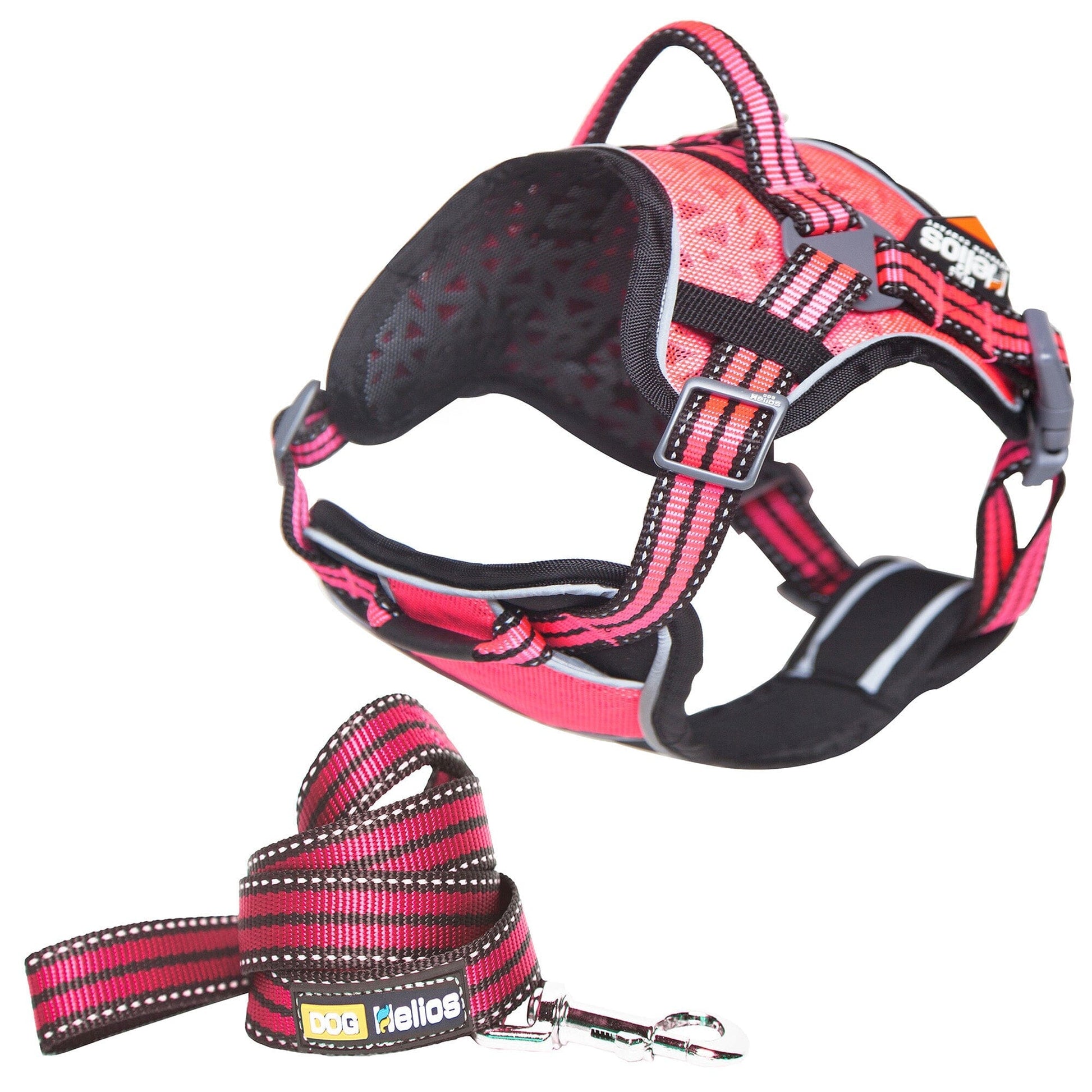 Dog Helios ® 'Journey Wander' Chest Compressive Sporty Adjustable Dog Harness and Leash