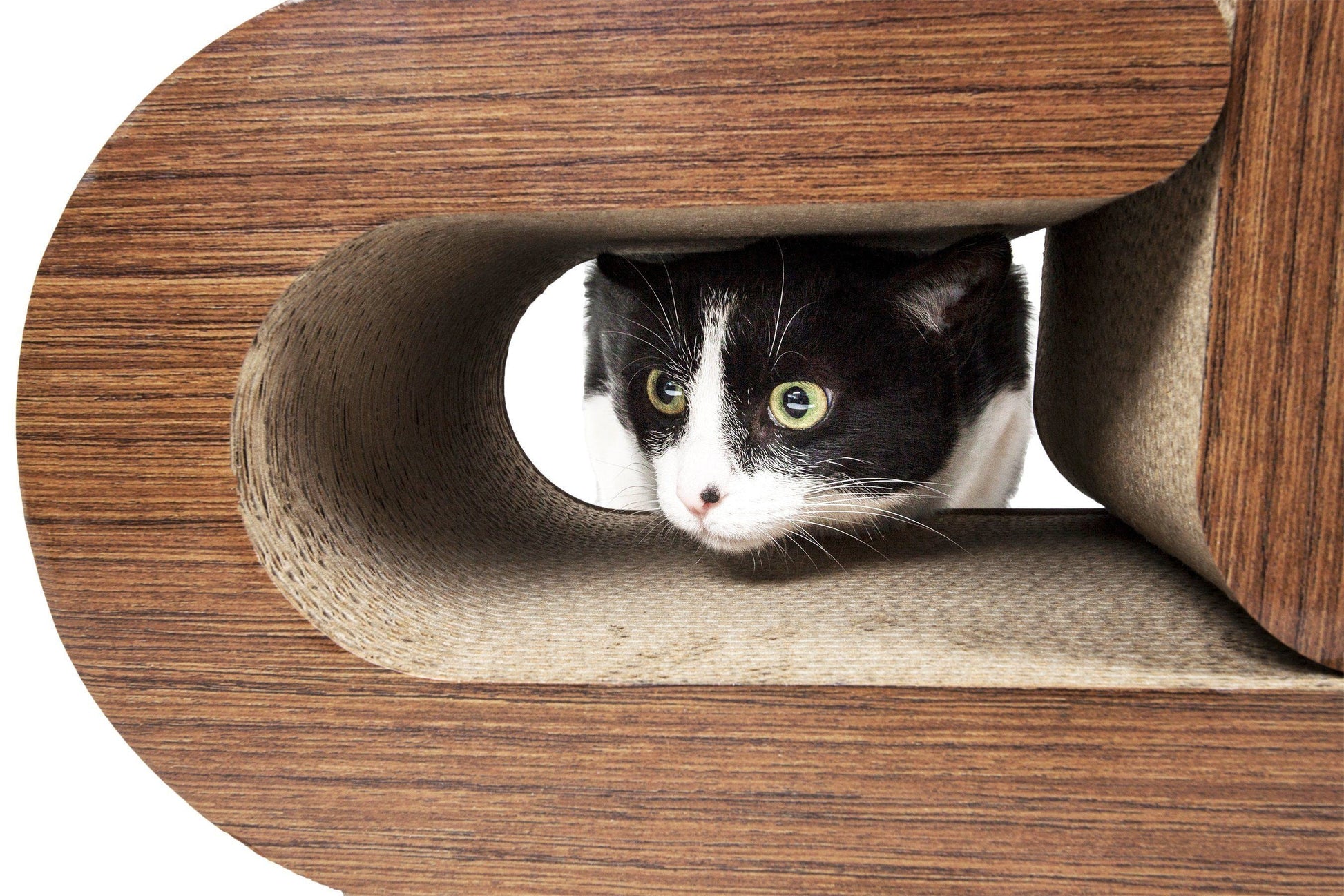 Pet Life ® 2-In-1 'Pill Shaped' Premium Quality Modular Kitty Cat Scratcher Lounger Lounge with Catnip