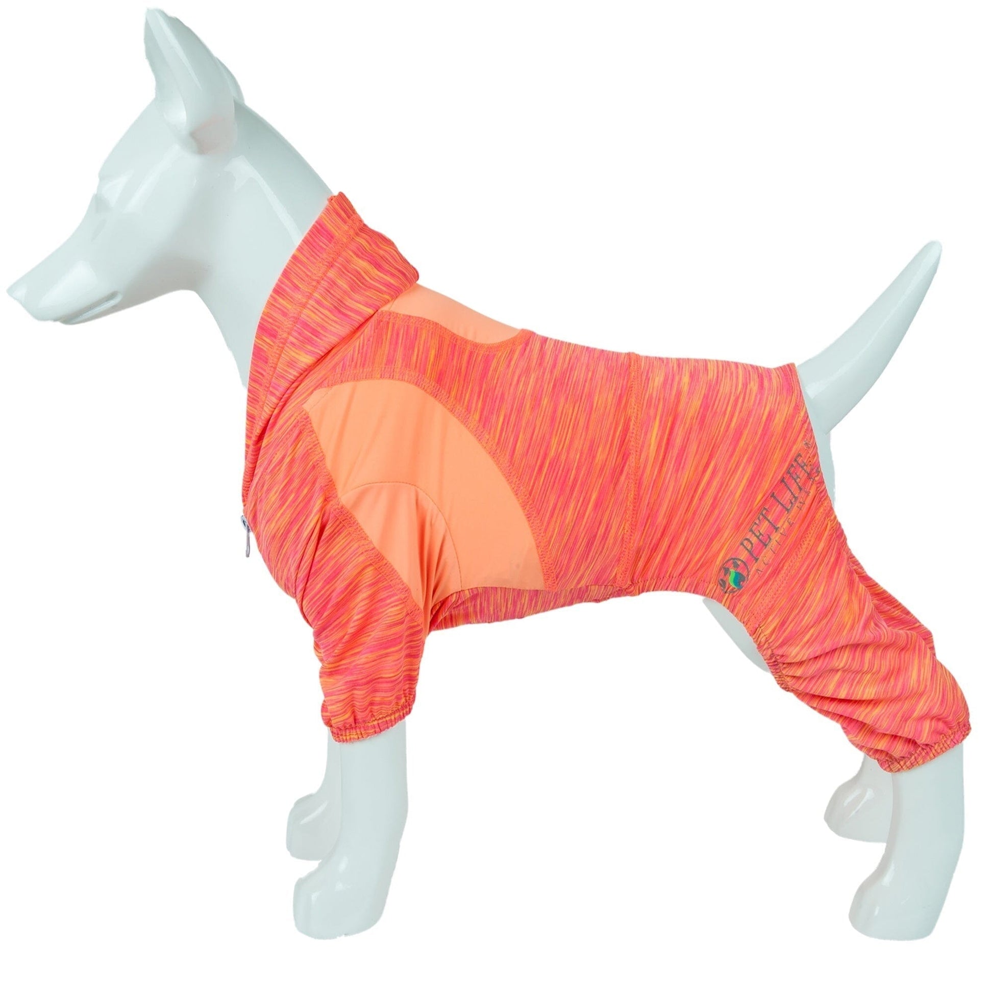 Pet Life ® Active 'Downward Dog' 4-Way-Stretch Fitness Yoga Dog Tracksuit Hoodie