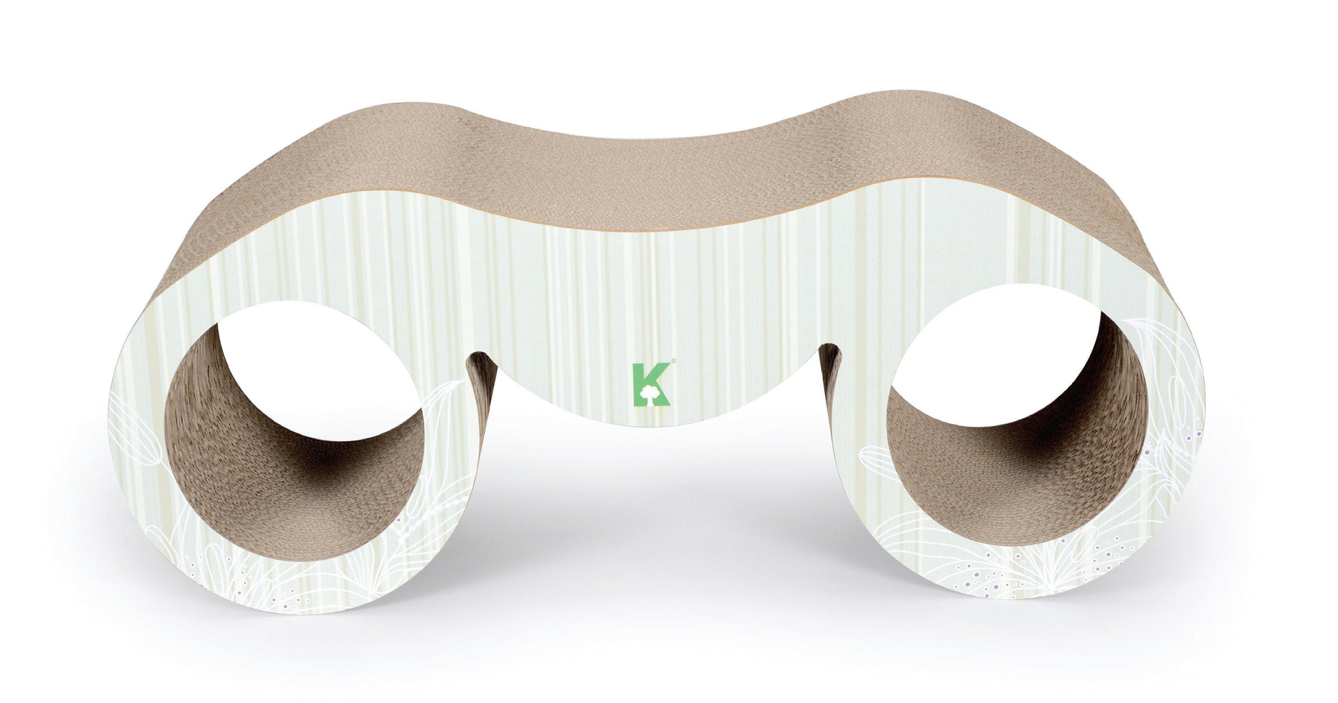 Pet Life ® 'Binocular' Premium Quality Kitty Cat Scratcher Lounger Lounge with Catnip