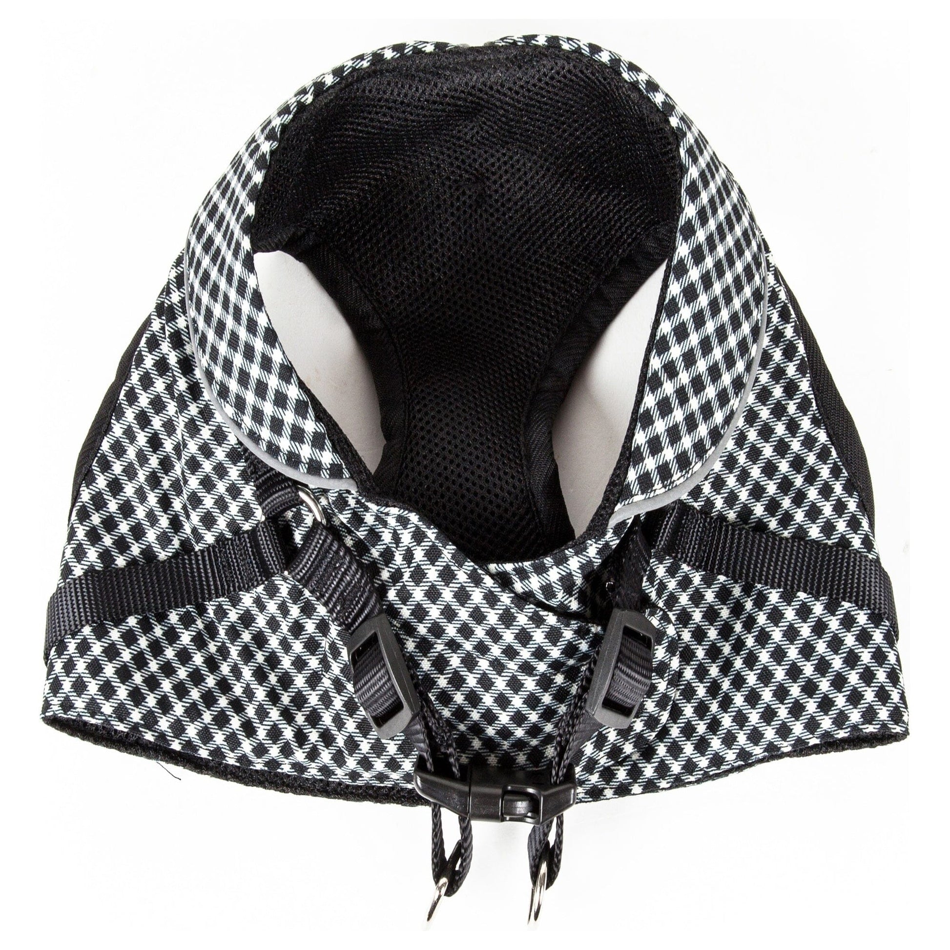 Pet Life ® 'Checkerwag' Checkered Mesh Reversed and Adjustable Fashion Dog Harness
