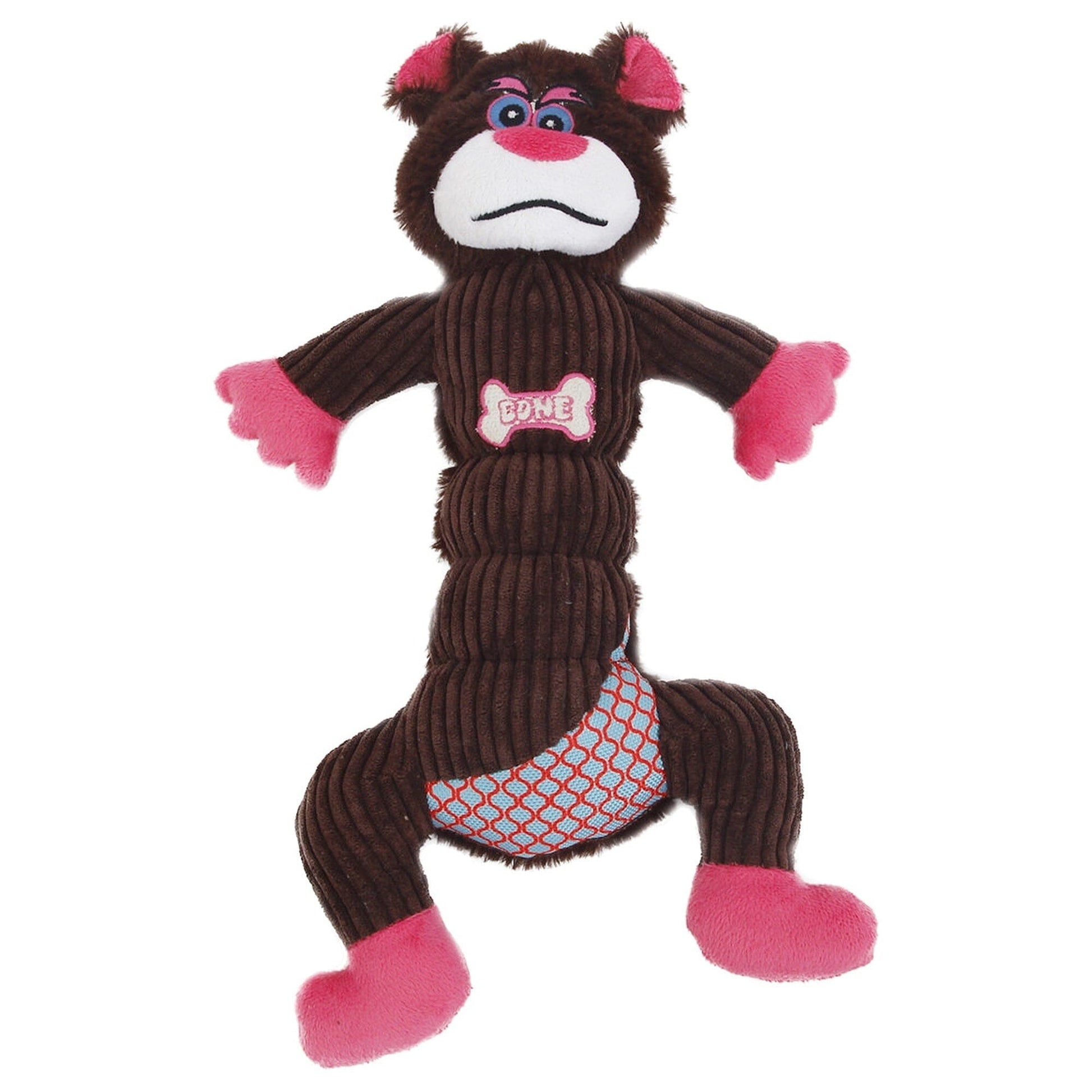 Pet Life ® 'Cuddle Plush' Mesh and Plush Squeaking Dog Toy