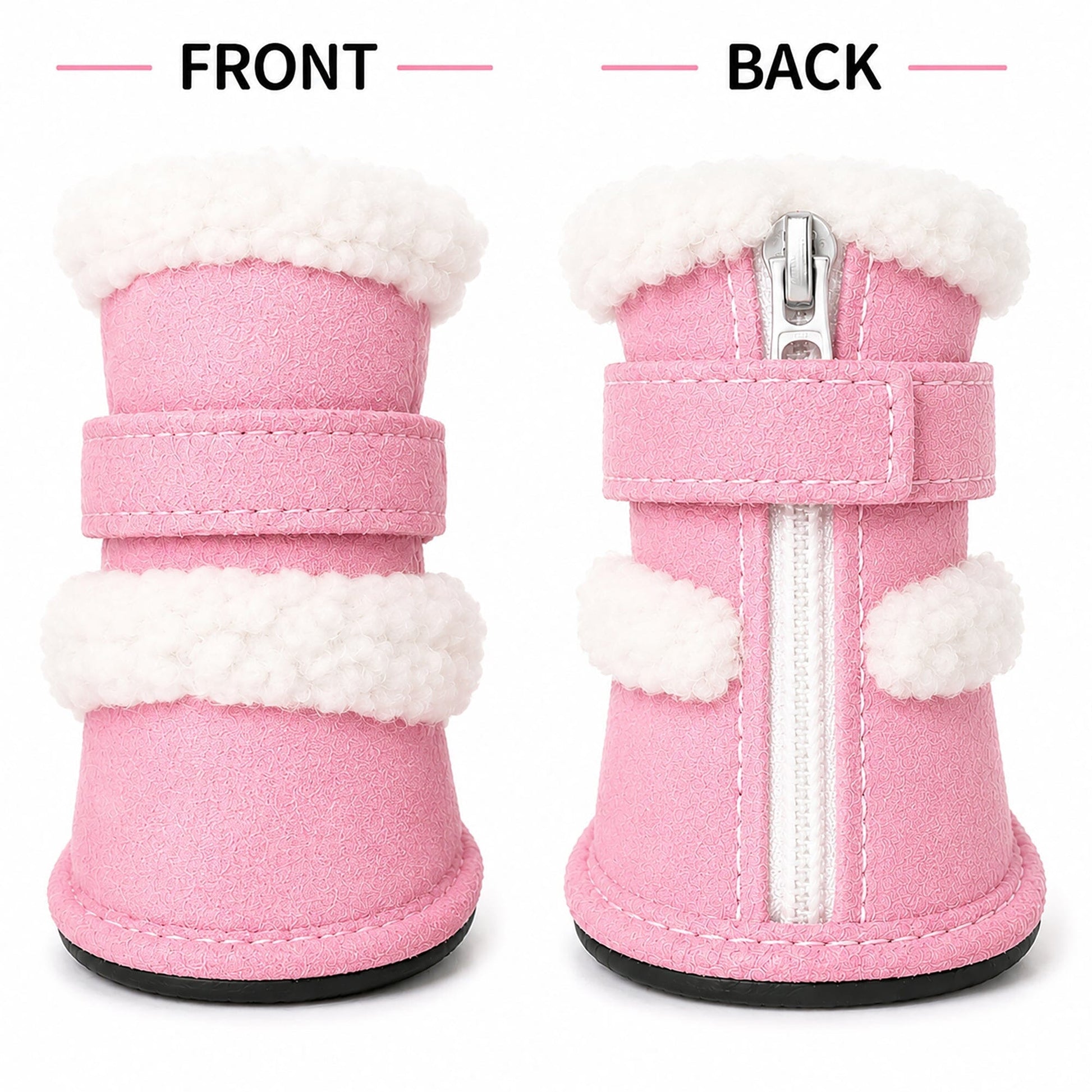 Pet Life ® 'Duggz' 3M Insulated Winter Fashion Dog Shoes Booties - Set of 4