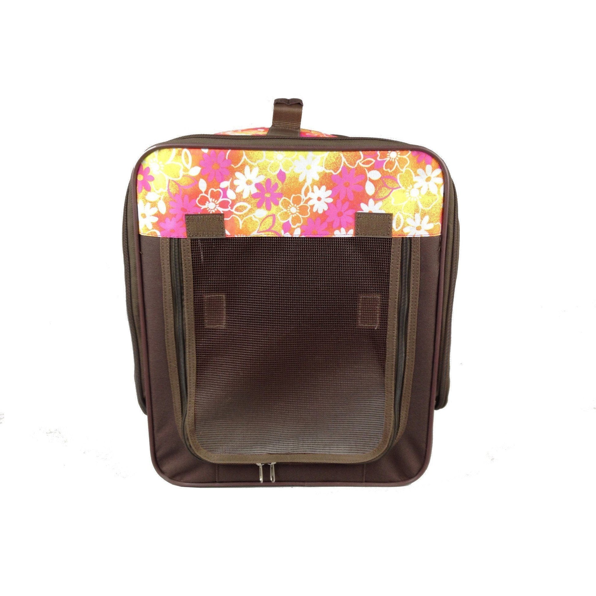 Pet Life ® 'Floral Patterned' Folding Collapsible Lightweight Wire Framed Pet Dog Crate House Tent