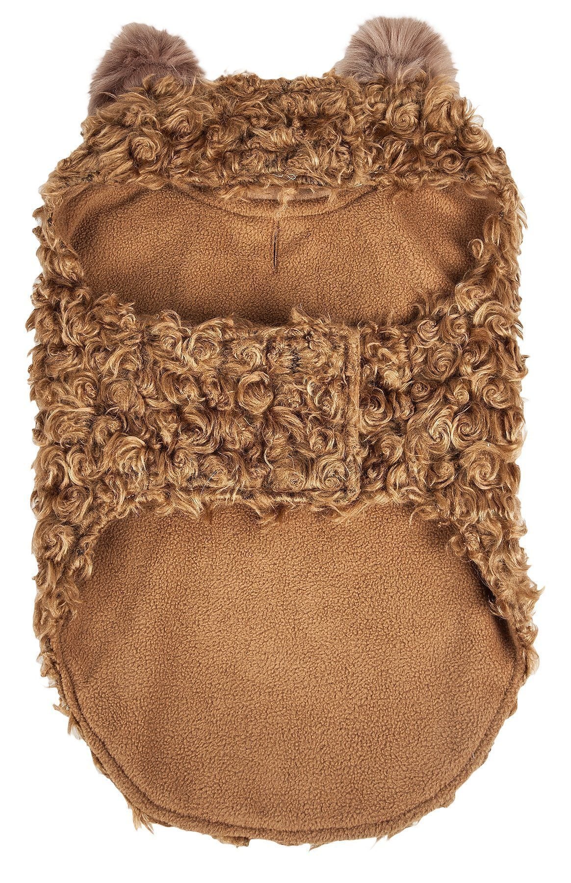 Pet Life ® Luxe 'Furpaw' Shaggy Elegant Fashion Designer Fur Dog Coat