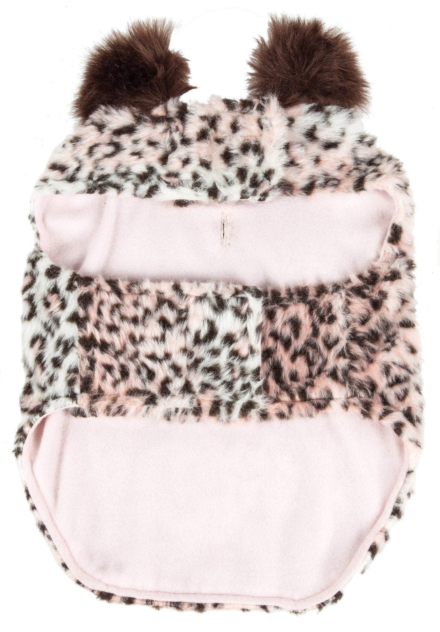 Pet Life ® Luxe 'Furracious' Cheetah Patterned Mink Designer Fashion Fur Dog Coat