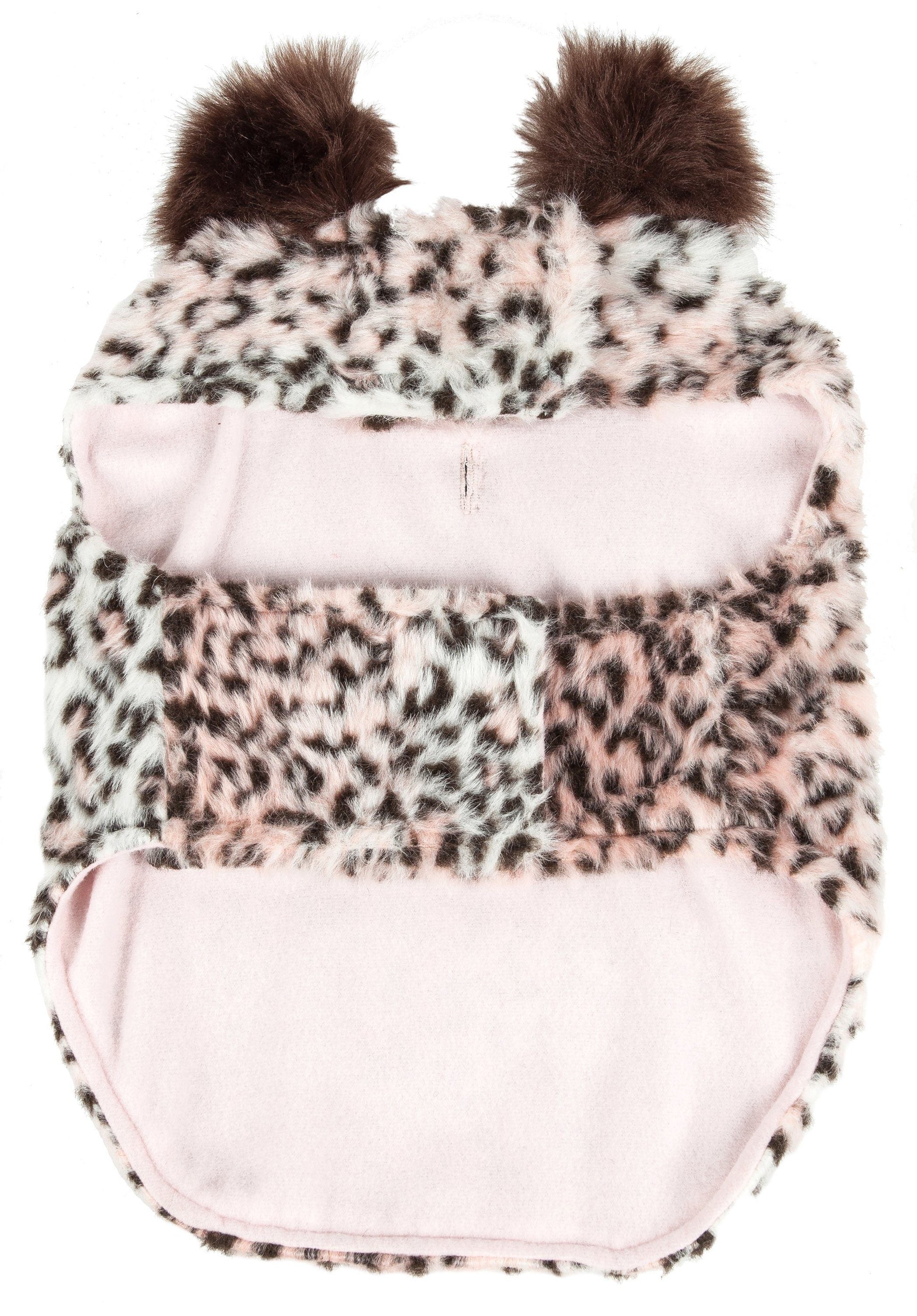 Pet Life ® Luxe 'Furracious' Cheetah Patterned Mink Designer Fashion Fur Dog Coat