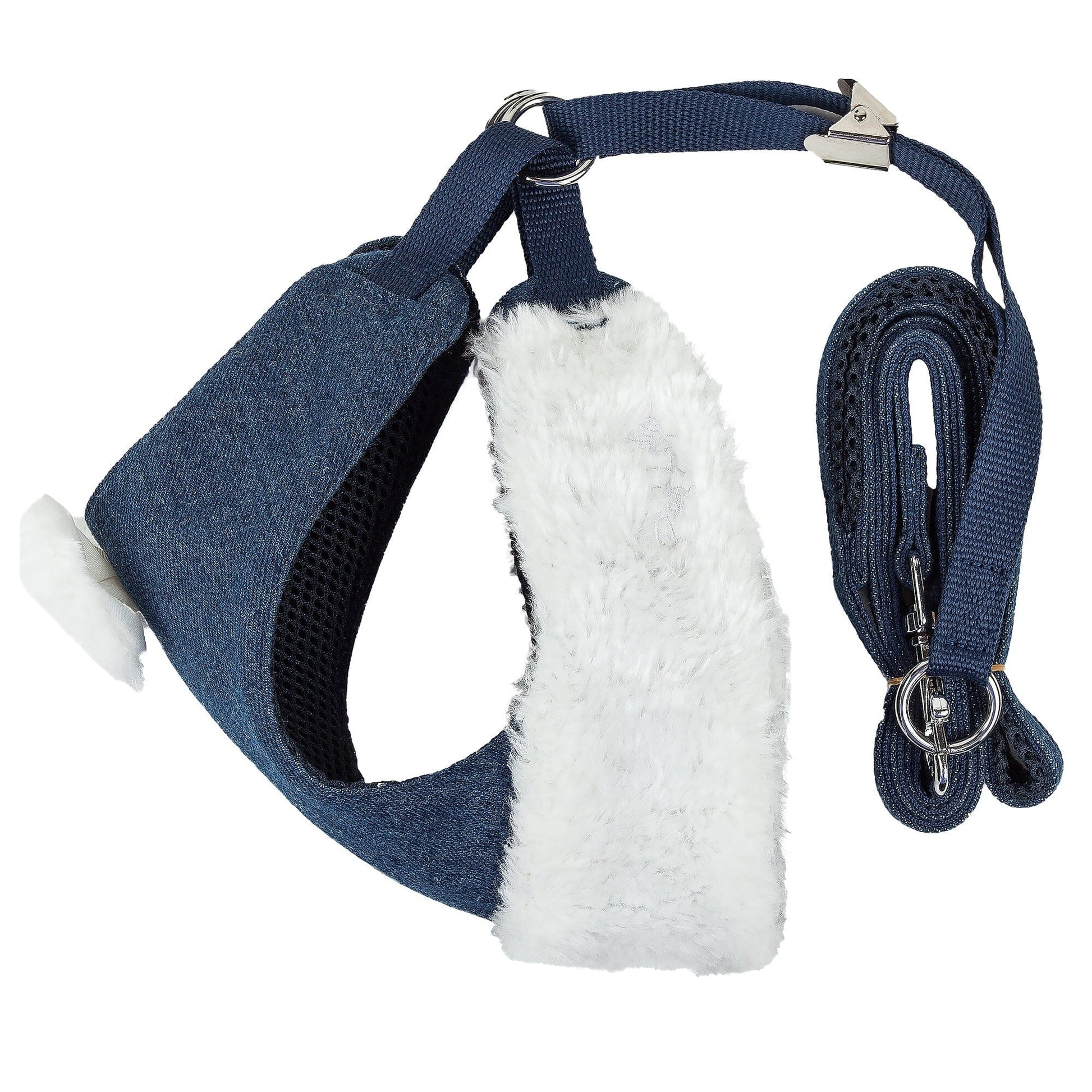 Pet Life ® Luxe 'Pom Draper' 2-In-1 Adjustable Fashion Dog Harness and Leash