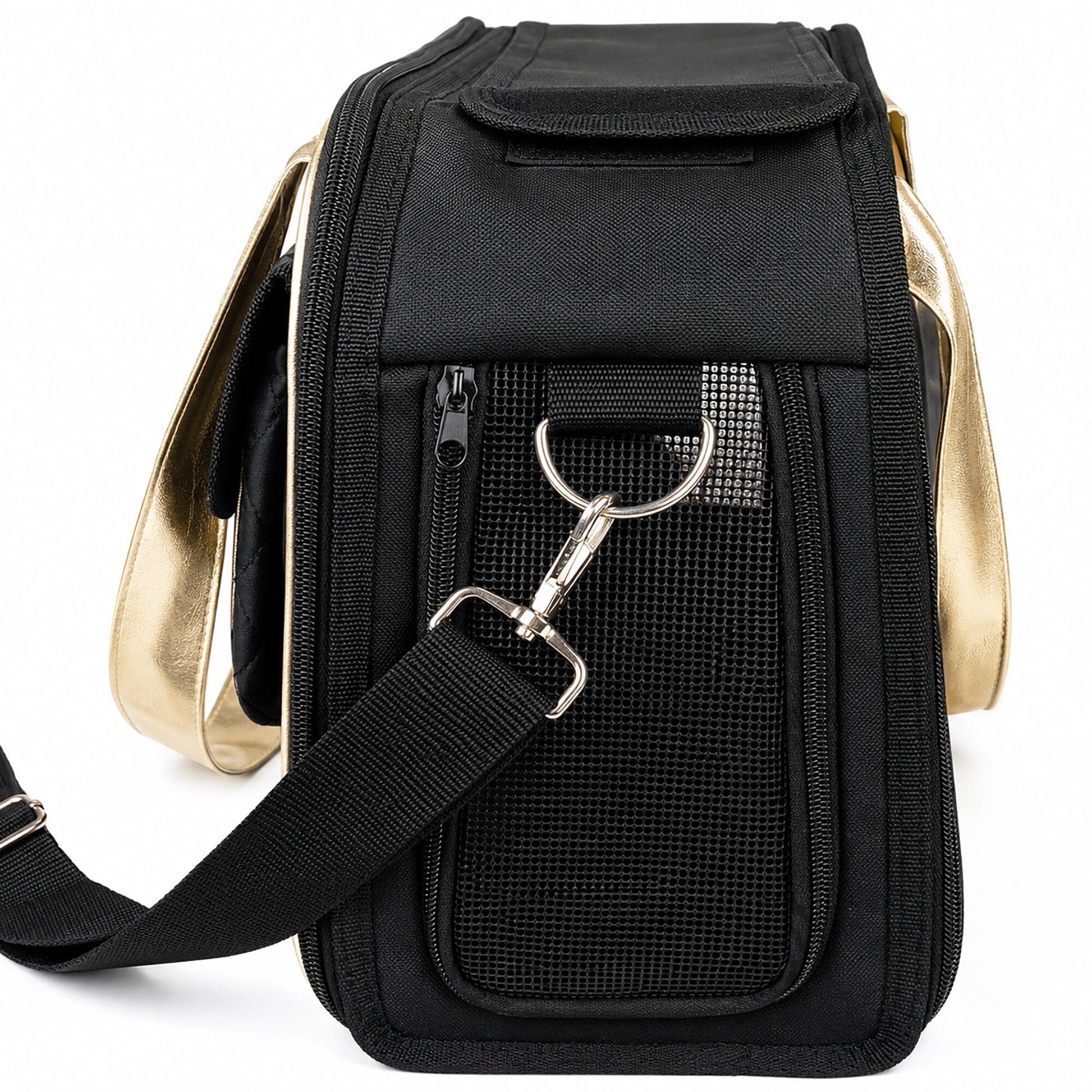 Pet Life ® Mystique Airline Approved Fashion Designer Travel Pet Dog Carrier w/ Pouch