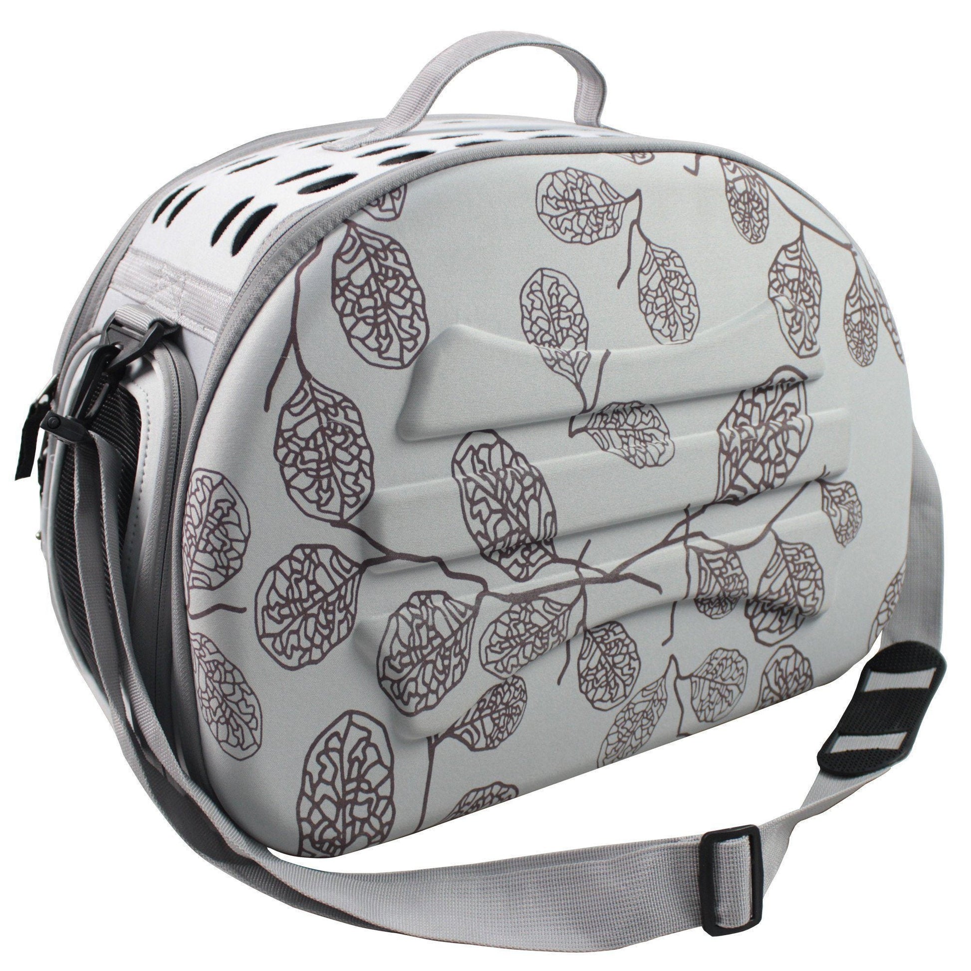Pet Life ® 'Narrow Shelled' Lightweight Collapsible Military Grade Fashion Designer Travel Pet Dog Carrier Crate