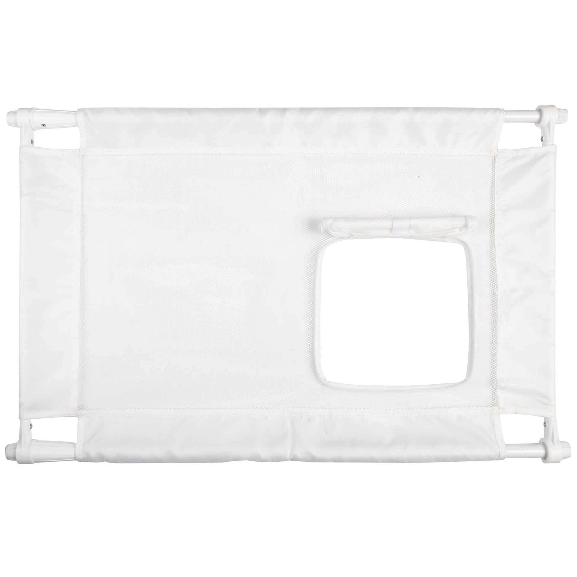 Pet Life ® 'Porta Gate' Anti-Drilling Nylon Mesh Collapsible Folding Travel Safety Pet Cat Dog Gate w/ Zippered Entrance