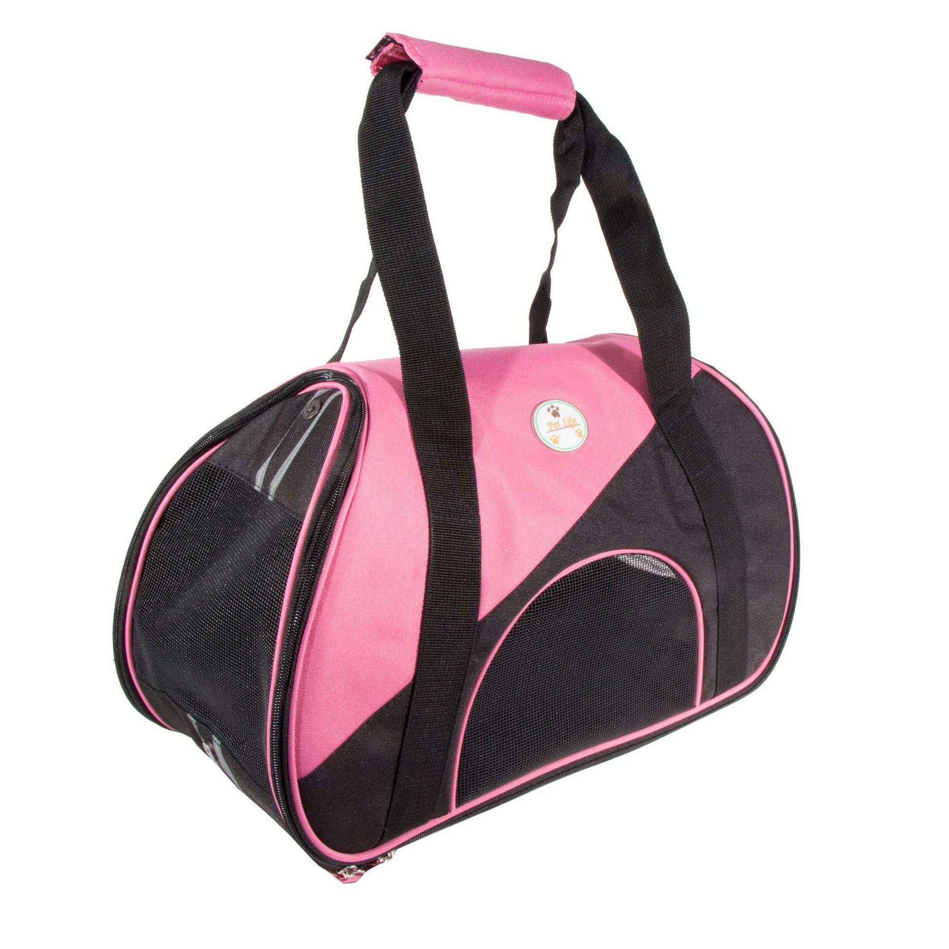 Pet Life ® 'Zip-N-Go' Airline Approved Contoured Fashion Designer Pet Dog Carrier