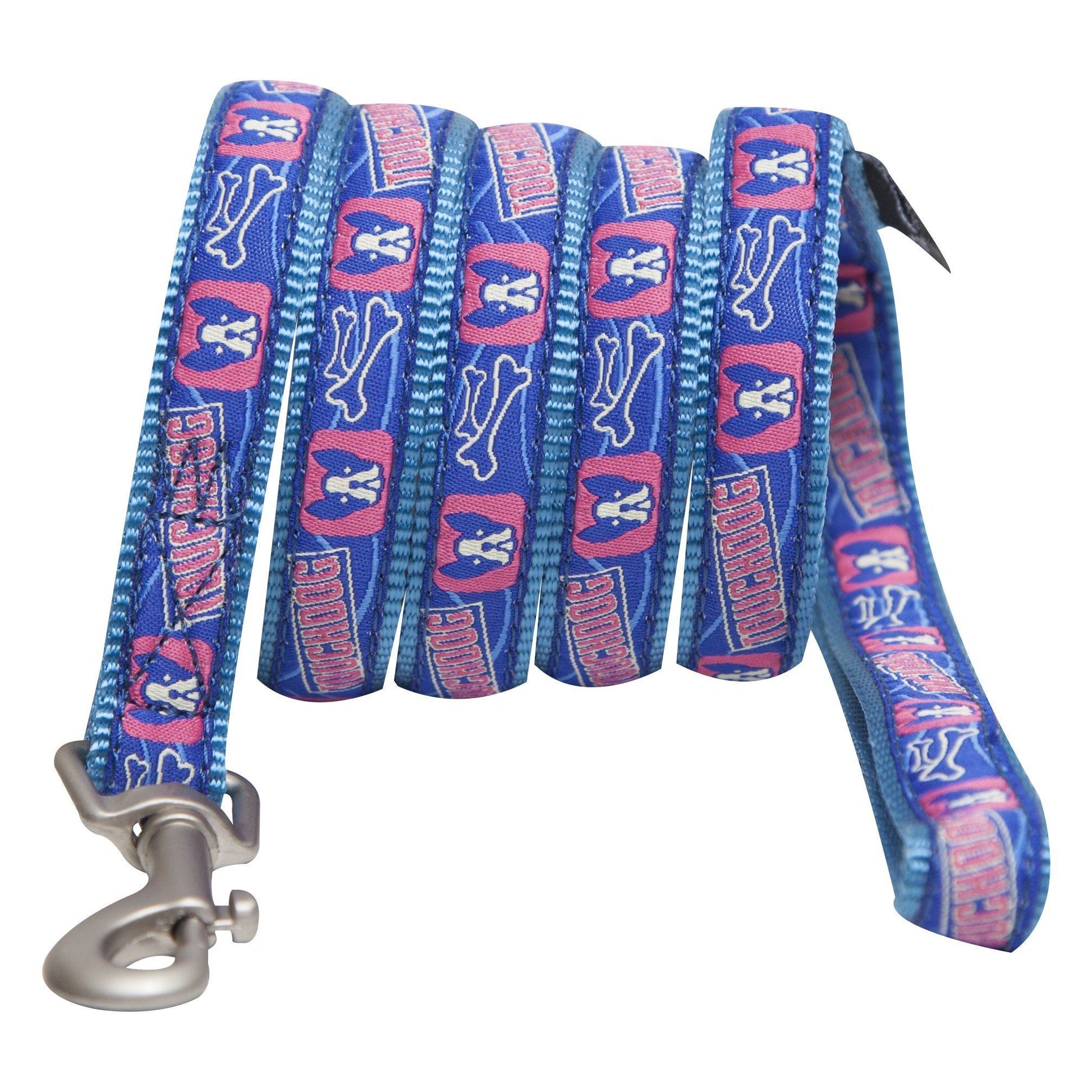 Touchdog 'Bone Patterned' Tough Stitched Dog Harness and Leash