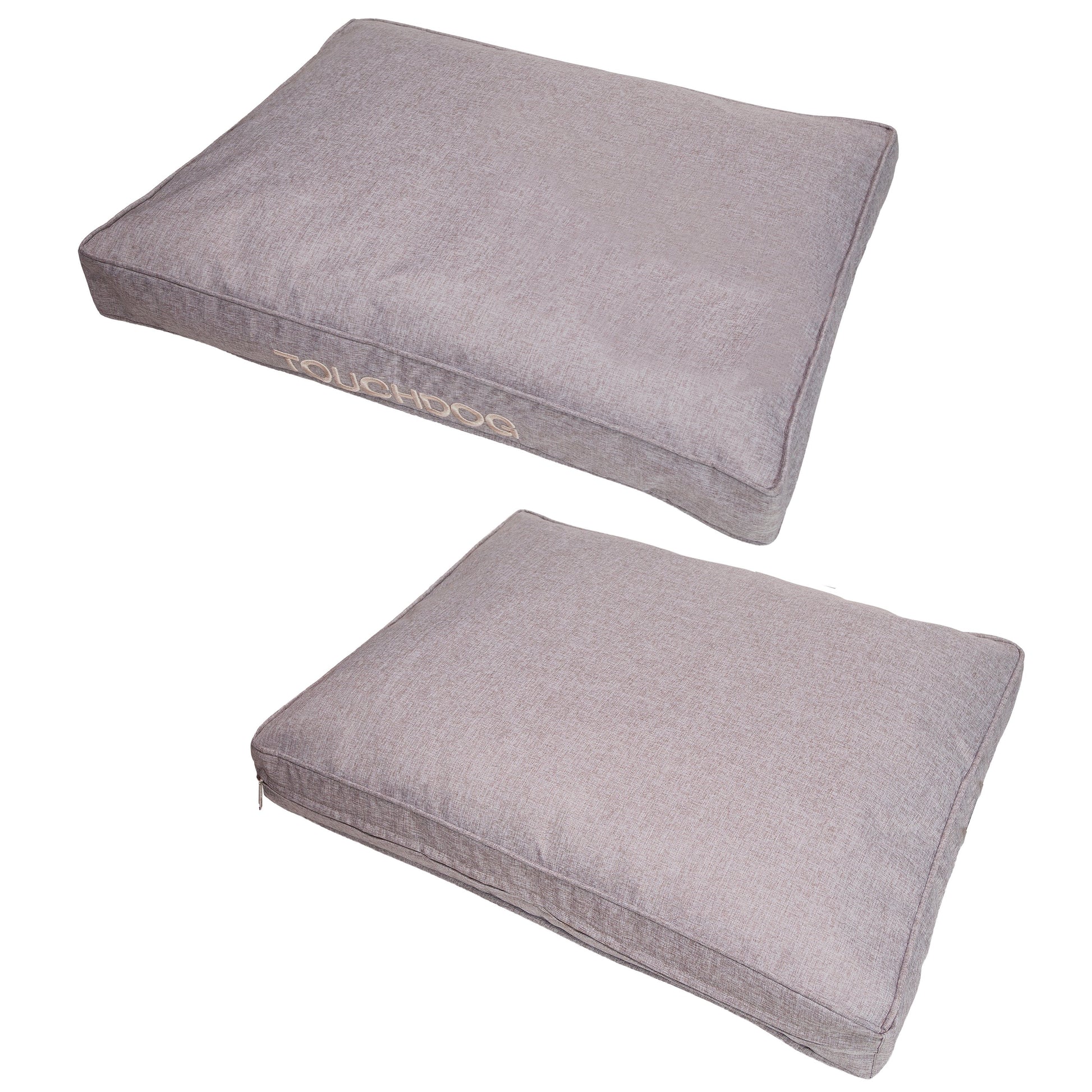 Touchdog 'Hushky' Water-Resistant Premium Raised Rectangular Dog Mat